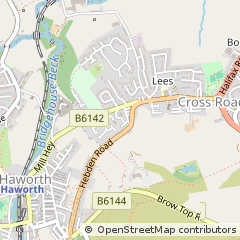 Map of Keighley, West Yorkshire