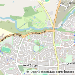 Map of Burgess Hill, West Sussex