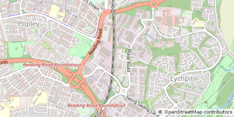 Map of Basingstoke, Hampshire