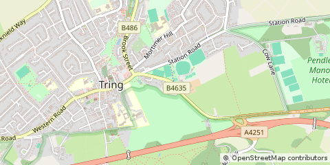 Map of Tring, Hertfordshire