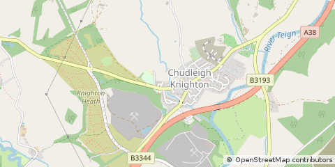 Map of Newton Abbot, Devon