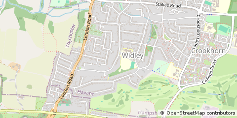 Map of Waterlooville, Hampshire