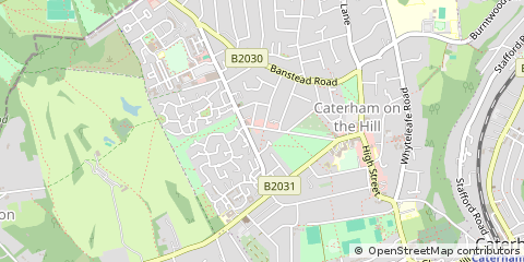 Map of Caterham, Surrey