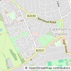 Map of Caterham, Surrey
