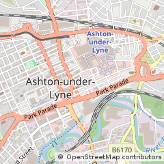 Map of Ashton-Under-Lyne
