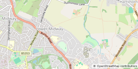 Map of Swadlincote