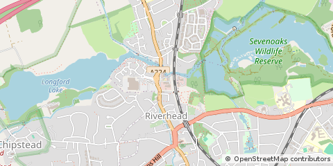 Map of Sevenoaks, Kent