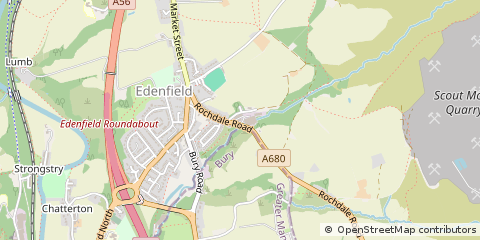 Map of Ramsbottom, Greater Manchester