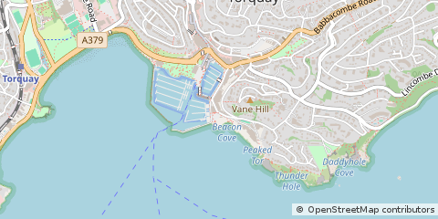 Map of Torquay, Devon