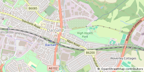 Map of Sheffield