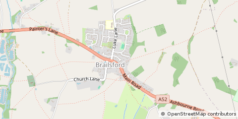 Map of Brailsford, Derbyshire