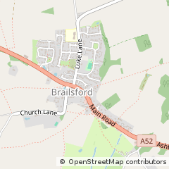 Map of Brailsford, Derbyshire