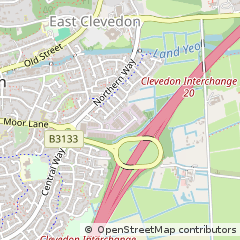 Map of Clevedon, North Somerset