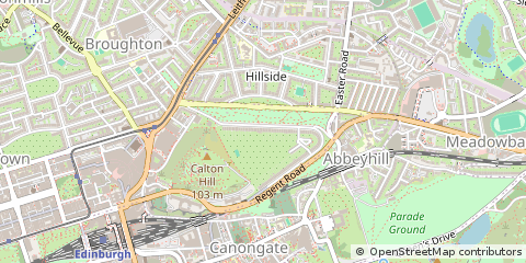 Map of Edinburgh, East Lothian
