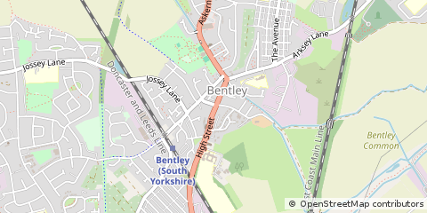 Map of Doncaster, South Yorkshire