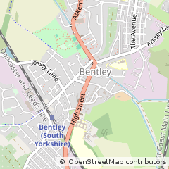 Map of Doncaster, South Yorkshire