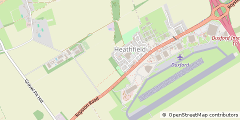 Map of Duxford, Cambridge