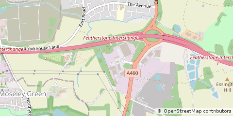 Map of Wolverhampton, West Midlands