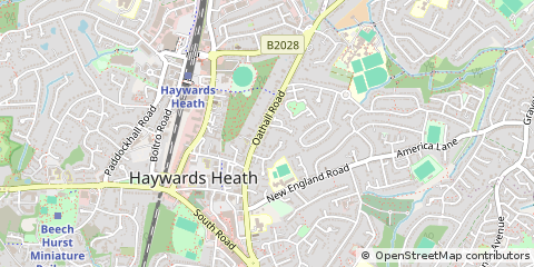 Map of Haywards Heath