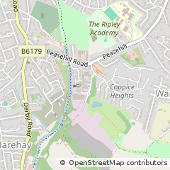 Map of Whiteley Road Ripley, Derby