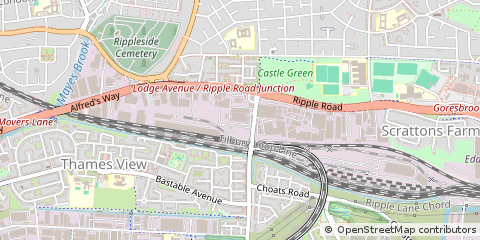 Map of Barking, Essex