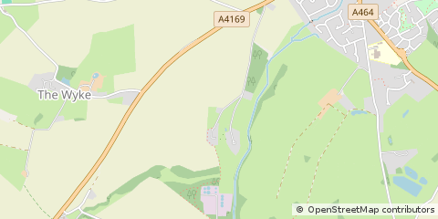 Map of Shifnal, Shropshire