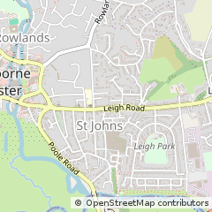 Map of Wimborne, Dorset