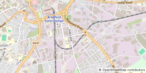 Map of Bradford, Yorkshire