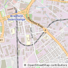Map of Bradford, Yorkshire