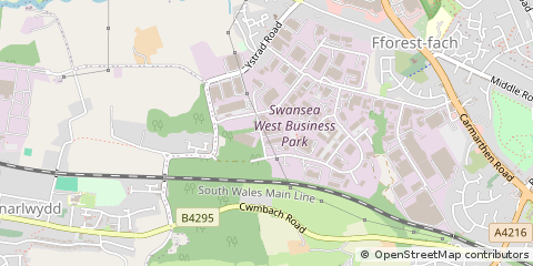 Map of Swansea