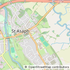 Map of ST. Asaph, Denbighshire