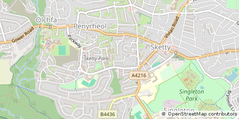 Map of Abertawe