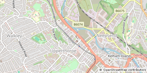 Map of South Yorkshire