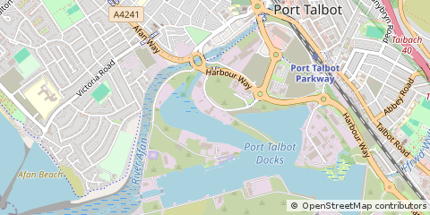 Map of Port Talbot