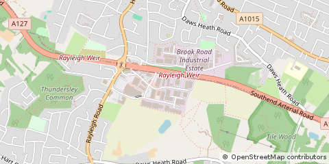 Map of Rayleigh, Essex