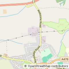 Map of Narberth, Dyfed