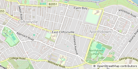 Map of Margate, Kent