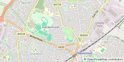 Map of Chippenham, Wiltshire