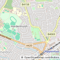 Map of Chippenham, Wiltshire