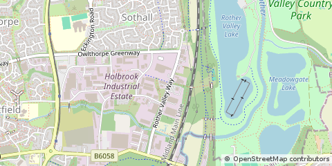 Map of Sheffield, South Yorkshire