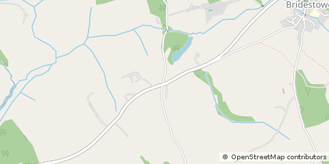 Map of Okehampton, Devon