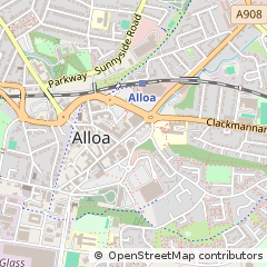 Map of Alloa, Clackmannanshire