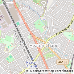 Map of Stockport, Cheshire