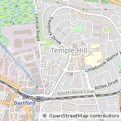 Map of Dartford, Kent