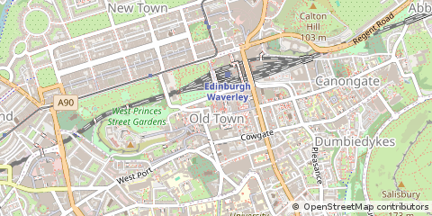 Map of Edinburgh, City of Edinburgh