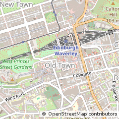 Map of Edinburgh, City of Edinburgh
