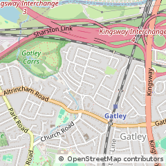 Map of Cheadle, Cheshire