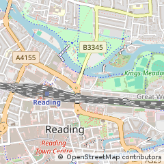 Map of Reading, Berkshire