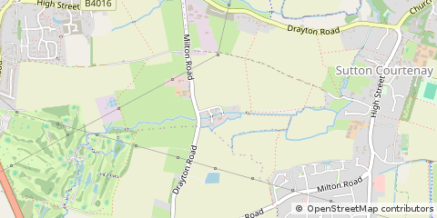 Map of Drayton, Abingdon, Oxfordshire