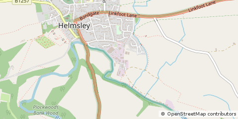Map of Helmsley, North Yorkshire